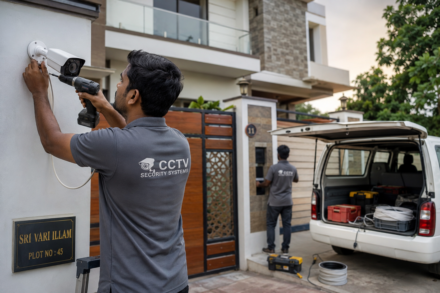 CCTV installation at home